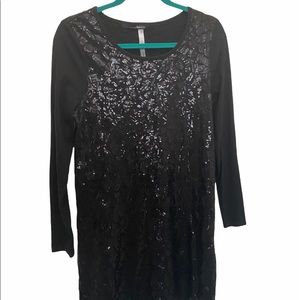 BOGO!!! Sexy Kenzie Black Sequins Dress // Size Med EUC!